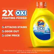 Tide Simply +Oxi Liquid Laundry Detergent, Refreshing Breeze - Image 2