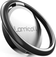 Lamicall Cell Phone Ring Holder Stand - Phone Finger Gip Kickstand, 360° Rotation Polished Metal Grip for Magnetic Car Mount, Fit for iPhone 17/16/15/14 Pro Max Air, Android Smartphone Accessories - Image 3