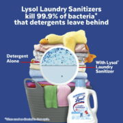 Lysol Laundry Sanitizer Additive, Sanitizing Liquid for Clothes - Image 3