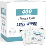 400 Count Lens Wipes for Eyeglasses, Eyeglass Lens Cleaning Wipes Pre-moistened Individually Wrapped Sracth-Free Streak-Free Eye Glasses Cleaner Wipes for Sunglass, Camera Lens, Goggles