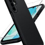 FNTCASE for Galaxy A17/A16 5G Phone Case - Samsung A17 Military Grade Drop Protection, 14ft Drop Tested, Screen Protector Included, Anti-Slip Matte Textured, TPU+PC Dual Layer Shockproof Cover (Black)