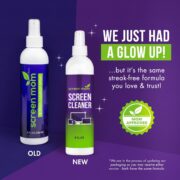 Screen Cleaner Spray and 4 Microfiber Cloths Bundle 8oz & 2oz, by Screen Mom, Eyeglasses or Monitor Screen Cleaner Spray and Wipe, Electronic Cleaner Spray, Car Screen Cleaning Kit - Image 2