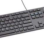 Amazon Basics Wired QWERTY Keyboard, Works with Windows, Plug and Play, Easy to Use with Media Control, Full-Sized, Black