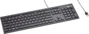 Amazon Basics Wired QWERTY Keyboard, Works with Windows, Plug and Play, Easy to Use with Media Control, Full-Sized, Black