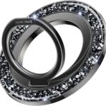 SYNCWIRE Magnetic Phone Ring Holder for MagSafe - Glitter Phone Grip Stand with 360° Rotation Finger Ring Kickstand Blingbling Compatible with iPhone 17 16 15 14 13 12 Pro Max MagSafe Accessories