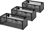 Amazon Basics Wire Mesh Pen Cup, Office Caddy Storage, Black, ‎3.7" x 3.3" - Image 4