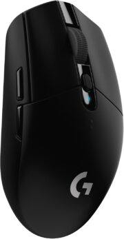 Logitech G305 Lightspeed Wireless Gaming Mouse, Hero Sensor, 12,000 DPI, Lightweight, 6 Programmable Buttons, 250h Battery, On-Board Memory, Compatible with PC, Mac - Black