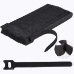 Reusable Cable Ties, 60 PCS 8 Inches Adjustable Cord Straps Wire Organizer Cord Wrap and Hook Loop Cable Management
