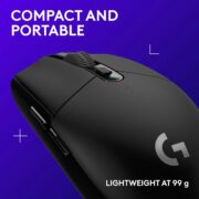 Logitech G305 Lightspeed Wireless Gaming Mouse, Hero Sensor, 12,000 DPI, Lightweight, 6 Programmable Buttons, 250h Battery, On-Board Memory, Compatible with PC, Mac - Black - Image 6