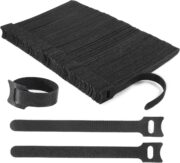 Reusable Cable Ties, 60 PCS 8 Inches Adjustable Cord Straps Wire Organizer Cord Wrap and Hook Loop Cable Management - Image 3
