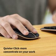 VssoPlor Wireless Mouse, 2.4G Slim Portable Computer Laptop Mouse with Nano Receiver Quiet Silent Optical Mice for Notebook, PC, Laptop, Computer-Black and Gold Click to see full view VssoPlor Wireless Mouse, 2.4G Slim Portable Computer Laptop Mouse with Nano Receiver Quiet Silent Optical Mice for Notebook, PC, Laptop, Computer-Black and Gold - Image 2