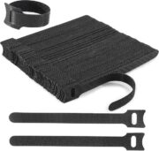 Reusable Cable Ties, 60 PCS 8 Inches Adjustable Cord Straps Wire Organizer Cord Wrap and Hook Loop Cable Management - Image 5