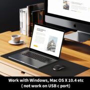 VssoPlor Wireless Mouse, 2.4G Slim Portable Computer Laptop Mouse with Nano Receiver Quiet Silent Optical Mice for Notebook, PC, Laptop, Computer-Black and Gold Click to see full view VssoPlor Wireless Mouse, 2.4G Slim Portable Computer Laptop Mouse with Nano Receiver Quiet Silent Optical Mice for Notebook, PC, Laptop, Computer-Black and Gold - Image 3