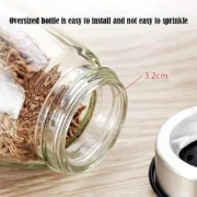 360°rotating rack seasoning glass bottled cooking bottle barbecue seasoning jar - Image 5