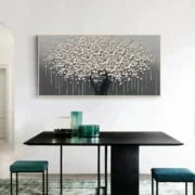 Modern Abstract Big Money Tree Flower Canvas Painting Posters Prints Wall Art Picture - Image 5