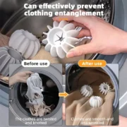 8/1pcs Silicone Laundry Balls Clothes Stain Removal and Knot Prevention Cleaning - Image 4