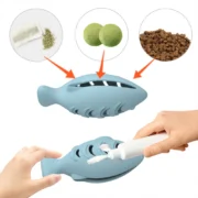 Cat Toy Interactive Silicone Fish Pet Toys For Kitten Teeth Cleaning - Image 3