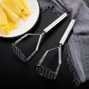 4-styles Stainless Steel Potato Masher Kitchen Pumpkin Garlic Vegetable Fruit - Image 6