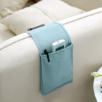 Cotton Linen Bedside Storage Bag Organizer Bed Desk Bag Sofa TV Remote Control