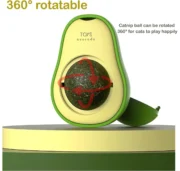 Edible Cat Toy Cat Mint Toy Rotatable Healthy Cat Teeth Cleaning Toy - Image 4