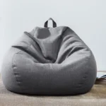 New Lazy Bean Bag Sofas Cover Chairs Without Filler Linen Cloth Lounger Seat Bean