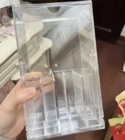 1pc Adjustable Transparent Acrylic Makeup Brush Holder - Sleek Cosmetic Organizer for Brushes, Beauty Tools, Desk or Vanity, No- - Image 5
