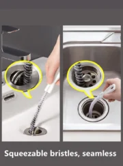 Pipe Dredging Brush Long Clean Kitchen Bathroom Hair Sewer Sink Cleaning - Image 2