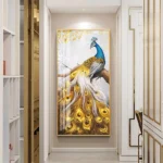Animal Peacock Canvas Painting Abstract Canvas Poster Canvas Wall Art Prints Art
