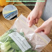 Transparent Food Grade Storage Bag Reusable Large Capacity Food Sealed Bag Leakproof Food Grad Refrigerator Fresh-keeping Bag - Image 3