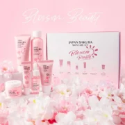 6pcs/Set Sakura Skin Care Sets Face Cream Serum Toner Facial Cleanser Sunscreen Eye Cream Face Skin Care Set Product Gift box - Image 2