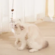 Cat Toy Interactive Cats Leak Food Feather Toys with Bell - Image 4