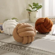 1pc Soft Knot String Ball Cushions Bed Stuffed Pillow Home Decor Cushion - Image 2