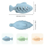 Cat Toy Interactive Silicone Fish Pet Toys For Kitten Teeth Cleaning - Image 2