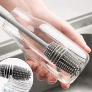 Silicone Milk Bottle Brush Cup Scrubber Glass Cleaner Kitchen Cleaning