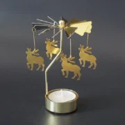 Metal Rotating Spinner Carousel Candle Tea Light Holder Table Rotating Transfer Windmill - Image 4