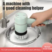 Electric Cleaning Brush Multi-functional Home USB Rechargeable Electric Rotary Scrubber - Image 6