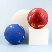Pet Cat Dog Toy Food Leakage Feeder Treat Ball Rubber Ball - Image 4