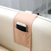 Cotton Linen Bedside Storage Bag Organizer Bed Desk Bag Sofa TV Remote Control - Image 3