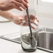 Silicone Milk Bottle Brush Cup Scrubber Glass Cleaner Kitchen Cleaning - Image 3