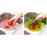 Rice Washing Filter Strainer Basket Colander Sieve Fruit Vegetable Bowl Drainer - Image 5