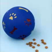 Pet Cat Dog Toy Food Leakage Feeder Treat Ball Rubber Ball