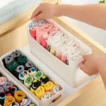 Wall Mounted Drawer Organizers for Underwear and Socks, Space Saving Solution for Dorms