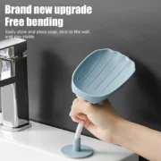 New Leaf Shape Soap Box Drain Soap Holder Box Bathroom Accessories - Image 4