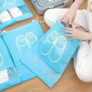 Reusable Non-woven Shoes Storage Organizer Bags Travel Portable Closet Bag - Image 5