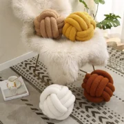 1pc Soft Knot String Ball Cushions Bed Stuffed Pillow Home Decor Cushion - Image 3
