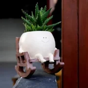 New Face Planter Pots for Indoor Plants Cute Resin Flower Head Planters, - Image 5