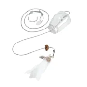Cat Toy Interactive Cats Leak Food Feather Toys with Bell - Image 6