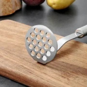 4-styles Stainless Steel Potato Masher Kitchen Pumpkin Garlic Vegetable Fruit - Image 4