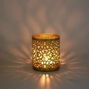 Vintage Metal Candle Holder Candleholder Lantern Hurricane Pillar Table Candlestick