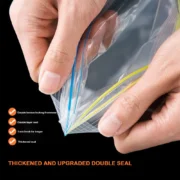 Transparent Food Grade Storage Bag Reusable Large Capacity Food Sealed Bag Leakproof Food Grad Refrigerator Fresh-keeping Bag - Image 2